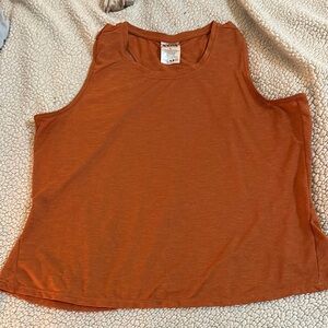Zyia Orange Sleeveless Muscle Tee XL